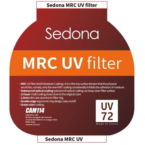 세도나 Sedona MRC UV Filter 72mm